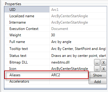 CAD drawing Aliases Tab 2