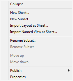 CAD software Sheet Set Tree Elements 7