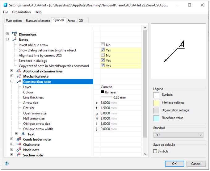 CAD drawing Design Settings 5