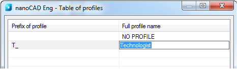 CAD drawing Settings of Layers Profiles 8