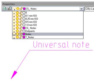 CAD drawing Settings of Layers Profiles 14