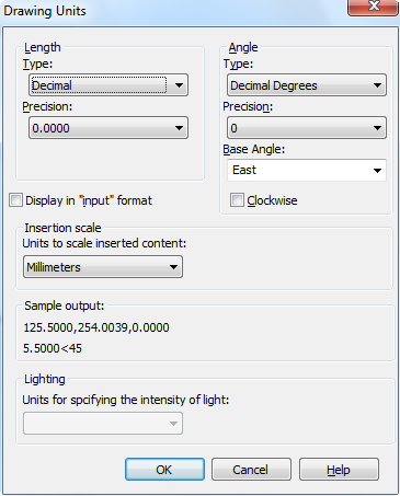 CAD drawing Drawing Units 5