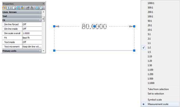 CAD drafting Symbol Scale and Measurement Scale 18