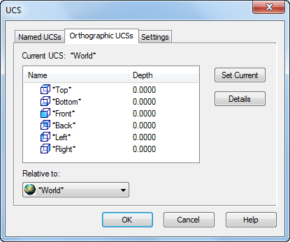 CAD drawing Named UCS 11