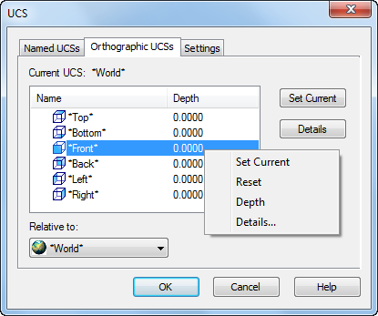 CAD drafting Named UCS 12