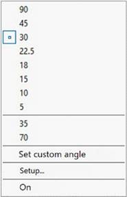 CAD drafting Polar Tracking Mode 12