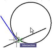 CAD drafting Object Snap Mode 30