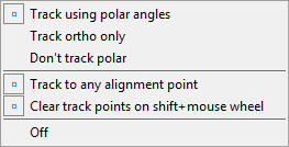 CAD drafting Object Snap Tracking Mode 6