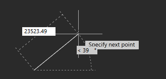 CAD drawing Dynamic Input 17