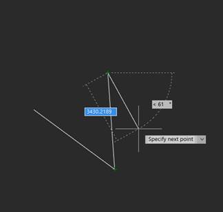 CAD drafting Dynamic Input 21