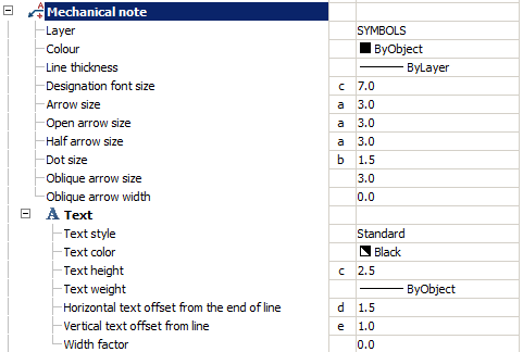 CAD drafting SETTINGS 75