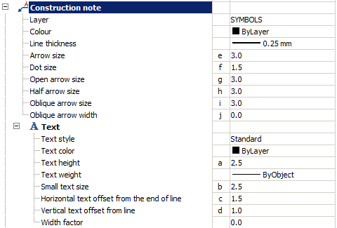 CAD software SETTINGS 76