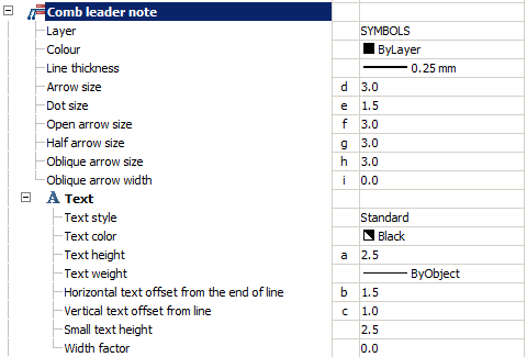 CAD drawing SETTINGS 77