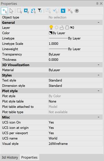 CAD drafting Interface. Functional Toolbars 0