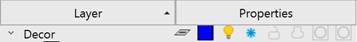 CAD software Layers Functional Bar 40