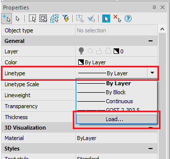 CAD software Line Types 31