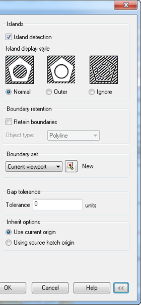 CAD software Hatch Dialog Box 19