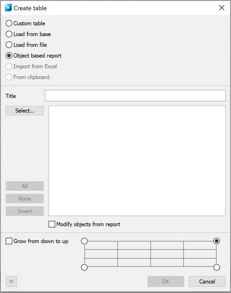 CAD drawing Tables 14