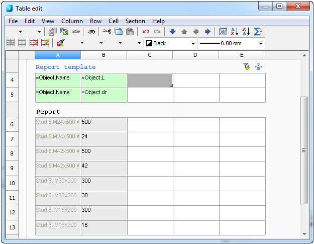 CAD software Report Creation 4
