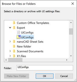 CAD drawing Importing User Interface Settings 5