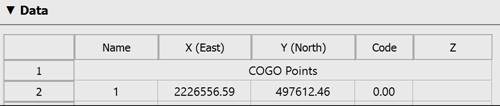 CAD drawing Export Geopoints 20