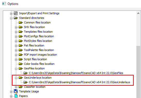CAD drawing Save as Geounderlay 8