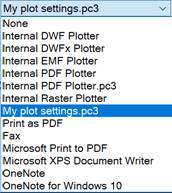 CAD software Plotter Settings 13