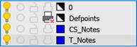CAD drafting Settings of Layers Profiles 12