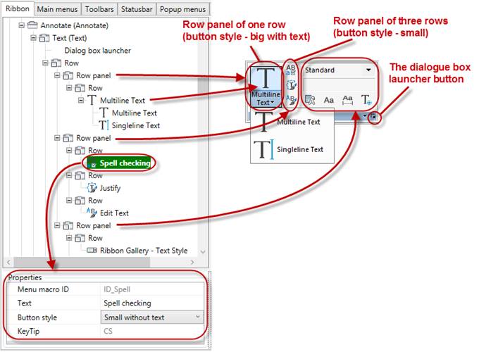 CAD software Ribbon Tab 13