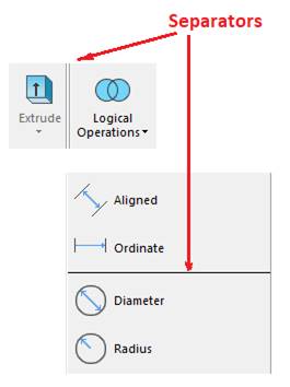 CAD software Ribbon Tab 19