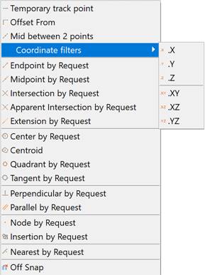 CAD software Object Snap Mode OSNAP 10