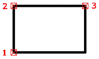 CAD drafting Constructing a Rectangle by Three Points 9