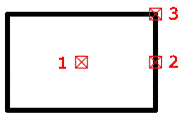 CAD drafting Constructing a Rectangle by Center and Half of the Side 9