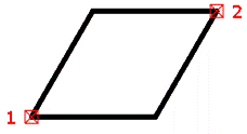 CAD drafting Constructing a Parallelogram by Two Points 9