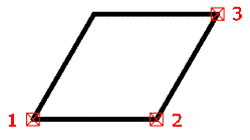 CAD drafting Constructing a Parallelogram by Three Points 9