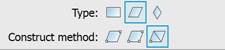 CAD drafting Constructing a Parallelogram by Diagonal and a Point 0