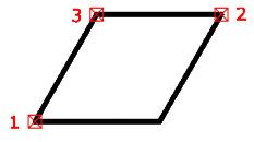 CAD drafting Constructing a Parallelogram by Diagonal and a Point 9