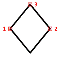 CAD drafting Constructing a Rhombus by Diagonal and a Point 9