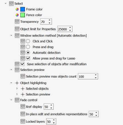 CAD drawing Selection of Objects 8