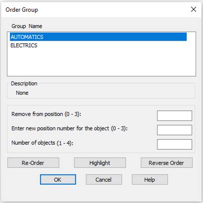CAD drawing Object Grouping Dialog 20