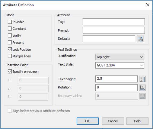 CAD drafting Creating Block Attributes 9