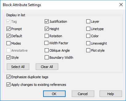 CAD drawing Block Attribute Manager 8