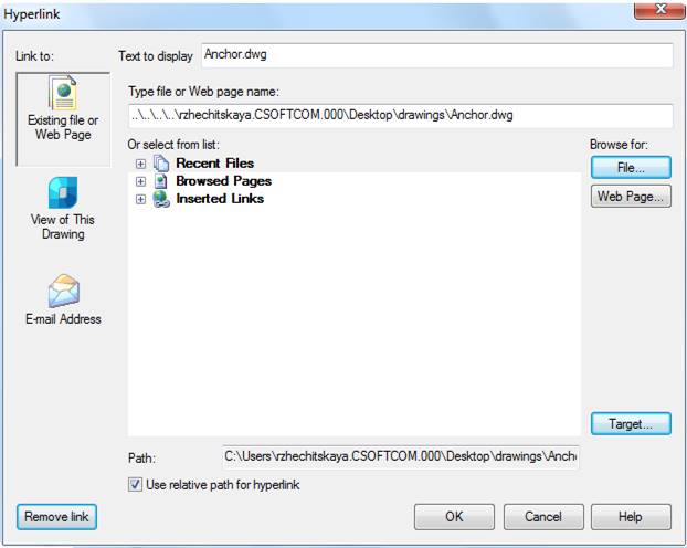 CAD drawing Hyperlinks 17