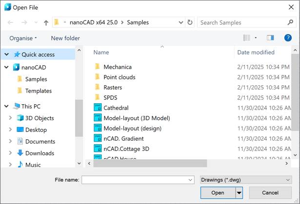 CAD drafting Opening a Document 9