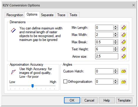 CAD drafting Options tab 0