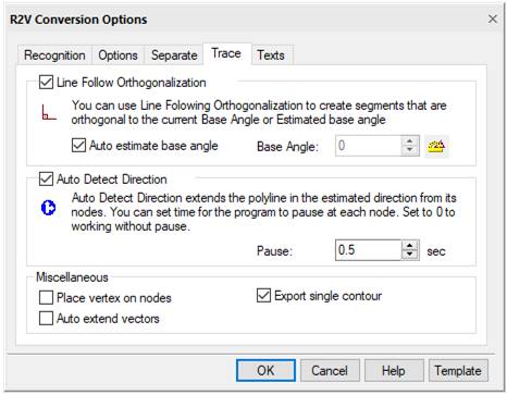 CAD drafting Trace Tab 0