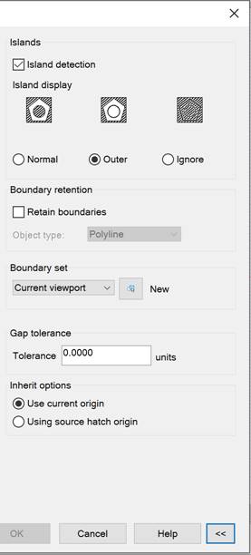 CAD drawing Hatch Dialog Box 20
