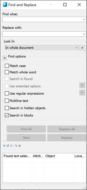 CAD drawing Find and Replace Text 8
