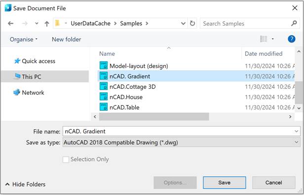 CAD drafting Export 12