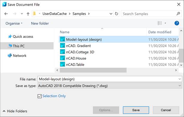 CAD software Export 13